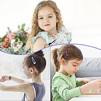 Dlesot Toddler Snap Hair Clips Snap Barrettes Metal Non Slip Hair Bow Clips For Girls Kids 2 Inch