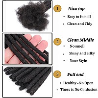 12 Inch Loc Extension Human Hair 06Cm Width 100 Permanent Huamn Hair Dreadlocks Extension Can Be Dyed Bleached Curled Handmade