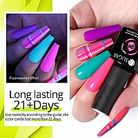 Ur Sugar Neon Gel Nail Polish Set 12 Colors Hot Pink Orange Yellow Green Blue Red Purple Neon Pastel Color Spring Summer Nail P