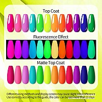 Ur Sugar Neon Gel Nail Polish Set 12 Colors Hot Pink Orange Yellow Green Blue Red Purple Neon Pastel Color Spring Summer Nail P