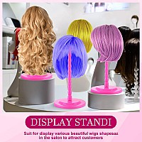 8 Pieces Wig Holder Wig Head Stand Wig Stand For Styling 138 Inch Wigs Portable Hat Display Stand Travel Wig Holder For Multip