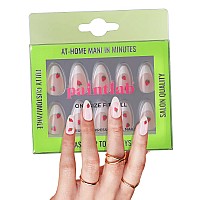 Paintlab Press On Nails 24 Piece Fake Nails With Glue Nail File Prep Pad Cuticle Stick Non Toxic Cruelty Free Long L