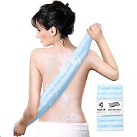 Yiclick Exfoliating Washcloth Towel - Exfoliating Body Scrubber, Loofah Wash Sponge - Korean & Japanse & African Washcloth - Soft + Rough Exfoliating Back Scrubber - for Senstive and Rough Skin