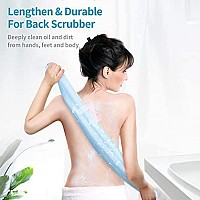 Yiclick Exfoliating Washcloth Towel - Exfoliating Body Scrubber, Loofah Wash Sponge - Korean & Japanse & African Washcloth - Soft + Rough Exfoliating Back Scrubber - for Senstive and Rough Skin