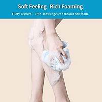 Yiclick Exfoliating Washcloth Towel - Exfoliating Body Scrubber, Loofah Wash Sponge - Korean & Japanse & African Washcloth - Soft + Rough Exfoliating Back Scrubber - for Senstive and Rough Skin