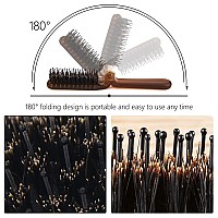 Aozzy 7Pcs Hair Brush Set With Round Blow Drying Brush Airwrap Attachment For All Hair Types And Travel Companion For Women On