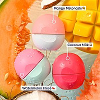 eos Juicy Vibes Lip Balm Variety Pack- Watermelon Fros?? Mango Melonade & Coconut Milk, All-Day Moisture Lip Care Products, 0.25 oz, 3-Pack