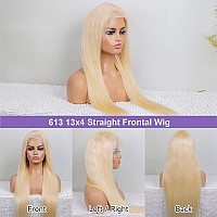 Mstoxic 613 Hd Lace Frontal Wig 13X4 Blonde Straight Lace Front Wigs Human Hair Wigs 10A Brazilian 613 Lace Front Wig Human Hair