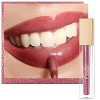 Oulac Light Nude Lip Gloss Highshine Moisturizing Lip Gloss Oil Liquid Lipstick Nonstick Cup Glitter Lipstick Lip Tint Reduce