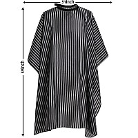 Borogo Hair Styling Cape 50 X 60 Black Stripes