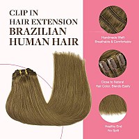 Goo Goo Clip In Hair Extensions Real Human Hair Remy Human Hair Extensions Clip Ins For Women Natural Human Hair 22Inch 150G