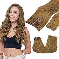 Goo Goo Clip In Hair Extensions Real Human Hair Remy Human Hair Extensions Clip Ins For Women Natural Human Hair 22Inch 150G