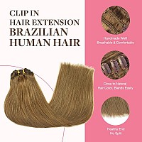 Goo Goo Clip In Hair Extensions Real Human Hair Remy Human Hair Extensions Clip Ins For Women Natural Human Hair 14Inch 150G