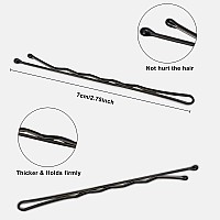 240Pcs Large Bobby Pins Black Jumbo Bobby Pins Black Long Hair Pins Clips For Women Girls With Box For Women Girls 275 Inch7C