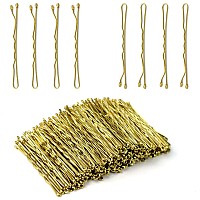 240Pcs Blonde Bobby Pins Aitrai Blonde Hair Pins For Blonde Hair Gold Bobby Pins For Women Girls With Box 22 Inch55Cm