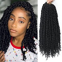 9 Packs Passion Twist Crochet Hair 14 Inch Pre Looped Crochet Passion Twist Hair Pretwisted Passion Twist Hair Bohemian Short P