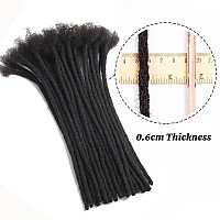 Loc Extensions Human Hair 14 Inch 100 Strands 06Cm Width Handmade Permanent Dreadlock Extensions For Women Men Can Be Dyedcur