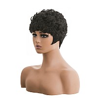 Docute Short Pixie Cut Wig For Black Women Short Afro Natural Black Pixie Wigs Short Pixie Wig Short Pixie Wigs For Black Women