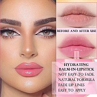 Bingbrush 2 Pcs Peaches Color Changing Lipstick Lip Balm Long Lasting Labiales Lip Gloss Tinted Magic Lip Stain Makeup Moistur