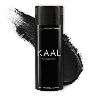 Kaal Hair Fibers Refillable Hair Powder 275G Black To Instantly Conceal Thinning Areas For Men And Women