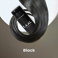 Kaal Hair Fibers Refillable Hair Powder 275G Black To Instantly Conceal Thinning Areas For Men And Women