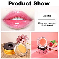 Strawberry Lip Balm Vitamin E Lip Masks Moisturizing Propolis Sleeping Lip Mask Effective Reduces Lip Lines Prevention Dry A