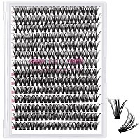 280 Pcs Individual Lashes 30D40D Mixed Lash Clusters 14 Rows Cluster Lashes That Look Like Eyelash Extensions Diy Lash Extensio