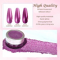 Laza Chrome Nail Powder Mirror Effect Metallic Dust Holographic Glitter Glazed Manicure Decoration Reflective Pigment For Diy Ge