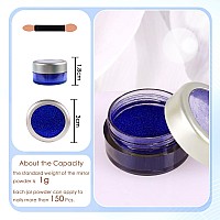 Laza Chrome Nail Powder Mirror Effect Metallic Dust Holographic Glitter Glazed Manicure Decoration Reflective Pigment For Diy Ge