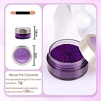 Laza Chrome Nail Powder Mirror Effect Metallic Dust Holographic Glitter Glazed Manicure Decoration Reflective Pigment For Diy Ge