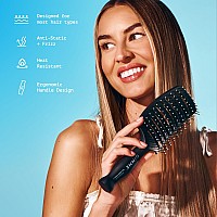 Gimme Beauty Vented Hair Brush Damagefree Detangling Hair Brush With Ergonomic Handle Hair Static Control Heat Resistant