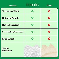 Fomin Travel Deodorant Wipes 50 Count Refreshing Cucumber And Aloe Ph Balanced Hypoallergenic Mini Deodorant Wipes For Wo