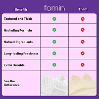 Fomin Travel Deodorant Wipes 50 Count Calming Lavender And Chamomile Ph Balanced Hypoallergenic Mini Deodorant Wipes For