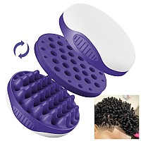 Wttorde Silicone Brush For Curly Afro And Wavy Hair Twosided Wave Tool For Long And Short Styles Large And Small Curl Comb