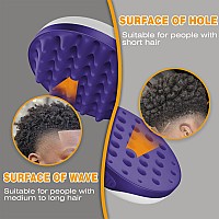 Wttorde Silicone Brush For Curly Afro And Wavy Hair Twosided Wave Tool For Long And Short Styles Large And Small Curl Comb