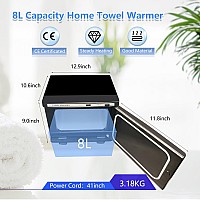 Jxsdliy Personal 8L Small Hot Towel Warmer For Salon Beauty Bathroom Hot Towel Cabinet 2In1 Home Spa Towel Warmer For Facials