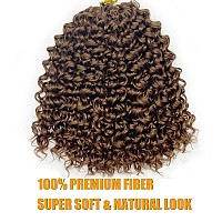 Gogo Curl 24 Inch 8 Packs Curly Crochet Hair For Black Women Brown Color 30 Wavy Beach Curls Crochet Hair Water Wave Go Go Crotc