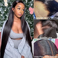 34 Inch Lace Front Wig Human Hair 13X6 Hd Lace Front Wigs Human Hair Straight Lace Front Wigs Human Hair 13X6 Frontal Wig 150 D