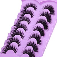 Alice Lashes Dramatic Eyelashes Fox Eye Lashes Mink Fluffy False Lashes Cat Eye Long Wispy Fake Eyelashes Curl Volume Strip Lash