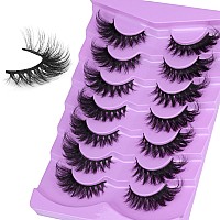 Alice Lashes Dramatic Eyelashes Fox Eye Lashes Mink Fluffy False Lashes Cat Eye Long Wispy Fake Eyelashes Curl Volume Strip Lash