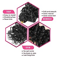 Gogo Curl Crochet Hair 18 Inch 7 Packs Long Curly Crochet Hair For Blcak Women Beach Curl Crochet Hair Deep Wave Crochet Hai