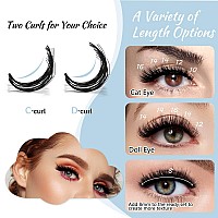 Lash Clusters 70 Pcs Cluster Lashes Eyelash Clusters Diy Cluster Eyelash Extensions Individual Lashes Thin Band Softhumidd1