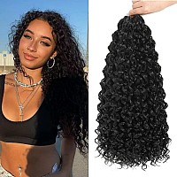 Gogo Curl Crochet Hair 14 Inch 7 Packs Short Curly Crochet Hair For Blcak Women Beach Curl Crochet Hair Deep Wave Crochet Ha