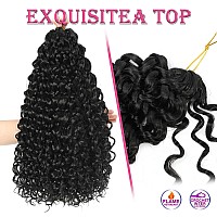 Gogo Curl Crochet Hair 14 Inch 7 Packs Short Curly Crochet Hair For Blcak Women Beach Curl Crochet Hair Deep Wave Crochet Ha