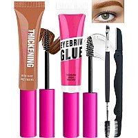 Waterproof Tinted Brow Gel Kitauburnthickening Eyebrow Mascara Gel Clear Setting Brow Glue Brow Lift Fast Sculpt Long Lasting