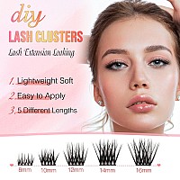 C D Curl Lash Clusters Clusters Lashes Diy Lash Extensions Super Thin Band Cluster Eyelashes 8Mm16Mm Eyelash Clusters Reusable