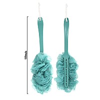 2Pack Back Scrubber For Shower Qewro Loofah On A Stick As Shower Brush Exfoliating Body With Long Handle Loofah Sponge Mens Lo