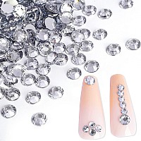 Rhinestones 1440Pcs Flatback Nail Gems Rhinestones For Nails Makeup Craft Face Gems Shiny Crystals Jewels Nail Art Decorations