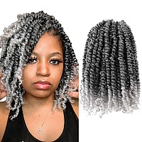 Passion Twist Hair 8 Inch 7 Packs Pretwisted Short Passion Crochet Twist Hair Prelooped Crochet Passion Twist Soft Braids Tgr