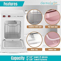 Dermalogic Towel Warmer Towel Heater Warmer Cabinet 2 In 1 Electric Equipment 5L Massage Facial Spa Beauty Salon Nails Shop Gym